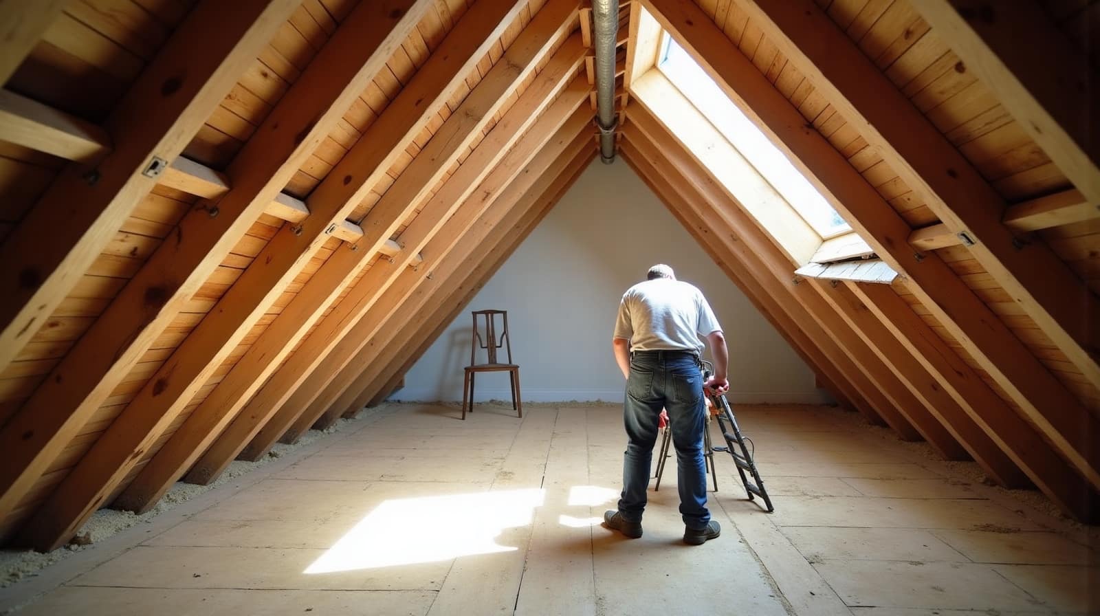 Charpente bois apparente dans un comble de grand volume : contrainte ou atout