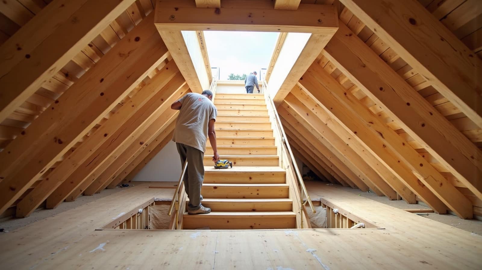 Escalier droit ou à quart tournant : ce que l'espace disponible impose